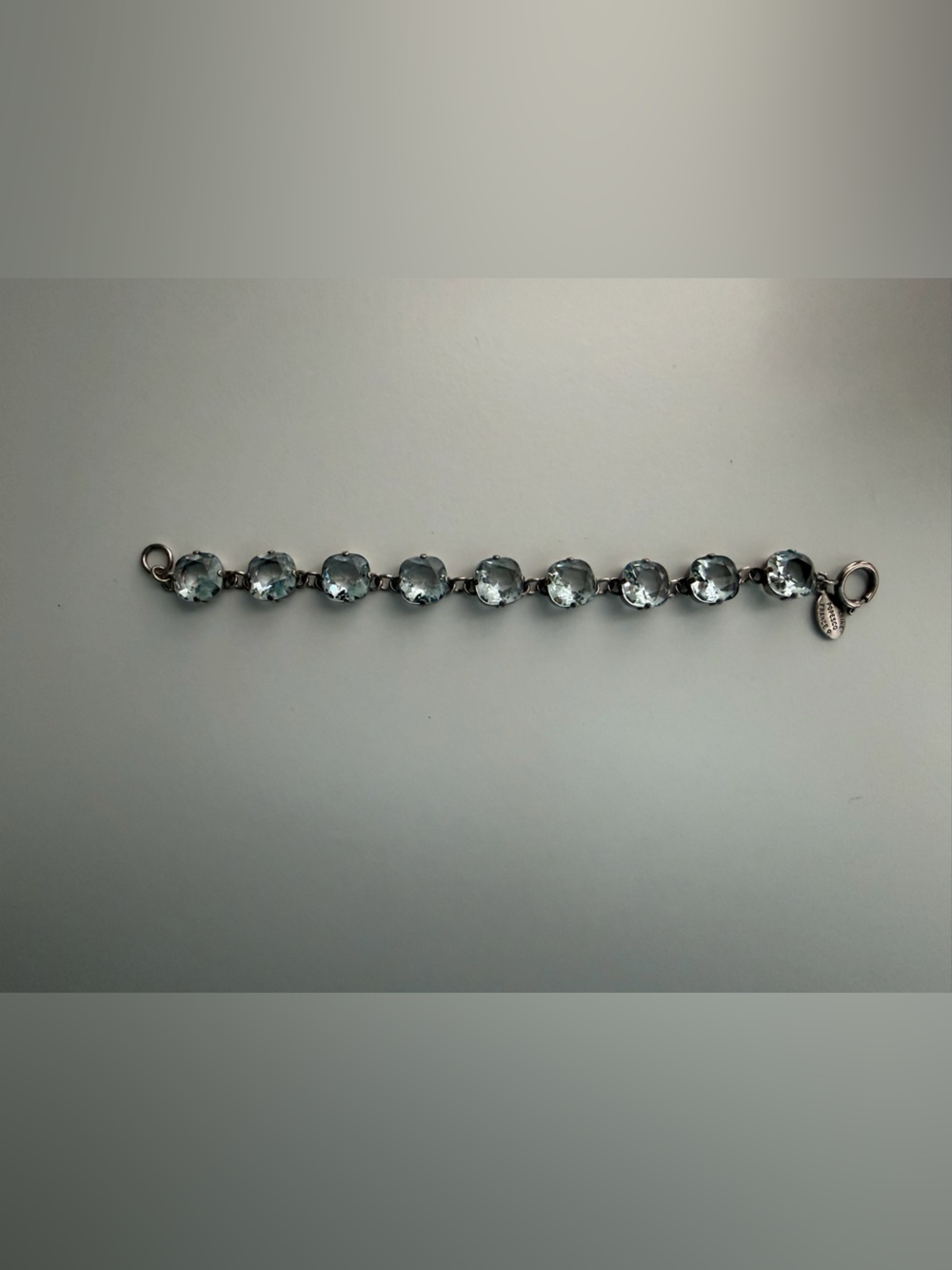 Catherine Popesco La Vie Parisienne Ice Blue Swarovski Crystal Bracelet